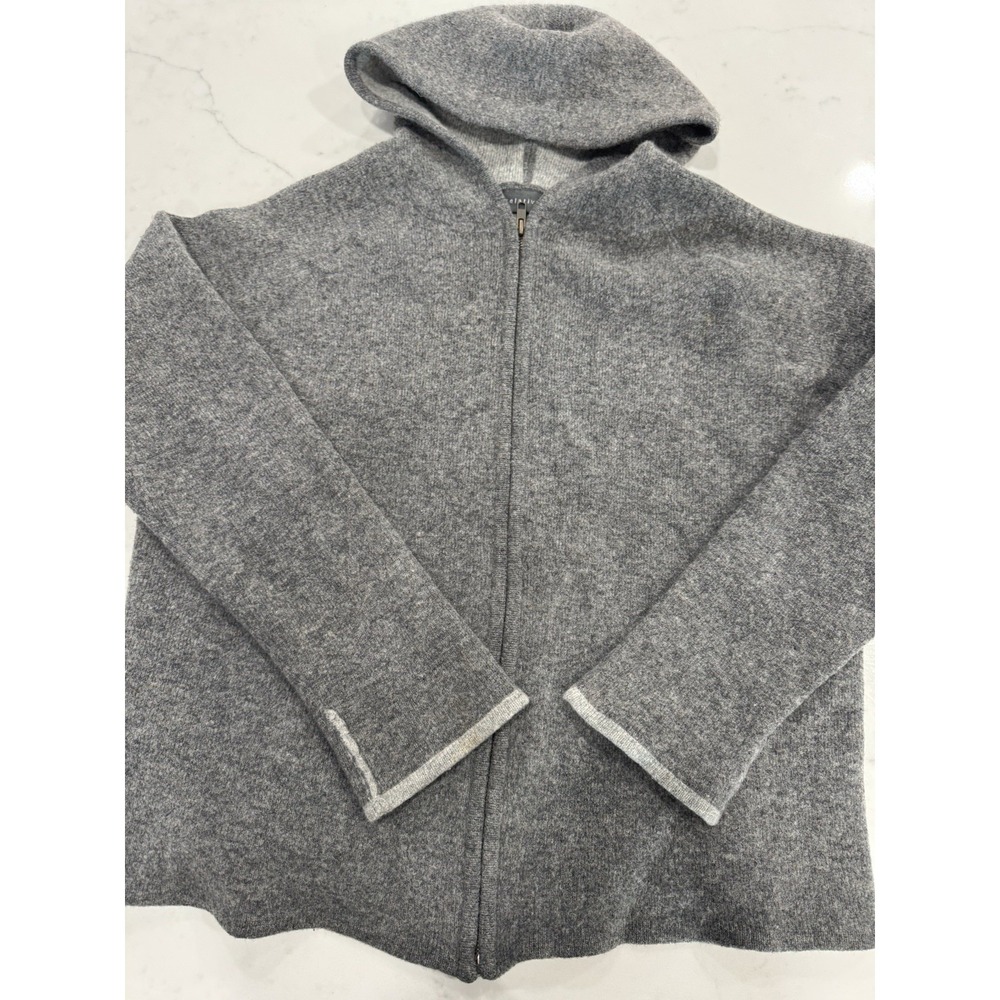 Relativity Women's Hoodie Lambs wool Sweater Large Gray